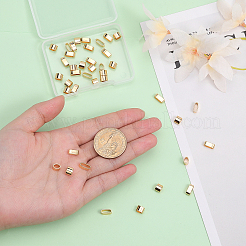 40Pcs 2 Styles Brass Slide Charms/Slider Beads&nbsp;KK-CA0002-08