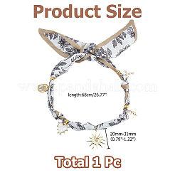Polyester Scarf Necklaces for Women&nbsp;NJEW-HS00029