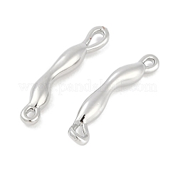 Brass Textured Stick Connector Charms&nbsp;KK-Q028-21P