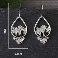 Zinc Alloy Dangle Earrings for Women&nbsp;WG56DA6-01