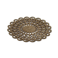 Tibetan Style Brass Filigree Joiners Links&nbsp;FIND-TAC0002-037AB