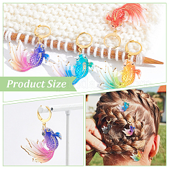12Pcs 6 Colors Goldfish Locking Stitch Markers&nbsp;HJEW-PH01601