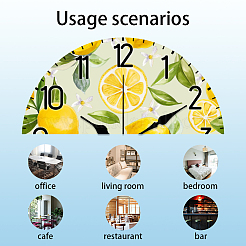 MDF Printed Wall Clock&nbsp;HJEW-WH0058-010