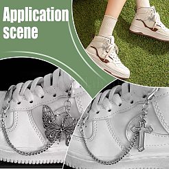 4Pcs 2 Styles Alloy Shoe Decoration Chain&nbsp;AJEW-FG0003-81B