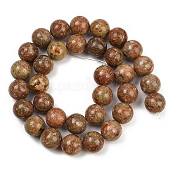 Natural Unakite Beads Strands&nbsp;G-F792-C06-02