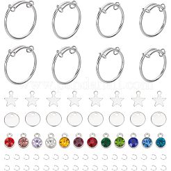 DIY Charm Adjustable Ring Making Kit&nbsp;DIY-NB0009-99