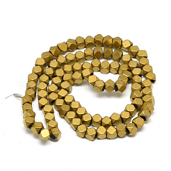 Electroplate Non-magnetic Synthetic Hematite Beads Strands&nbsp;G-Q486-89B