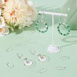 100Pcs 304 Stainless Steel Hoop Earring Findings&nbsp;STAS-BBC0005-94S-01