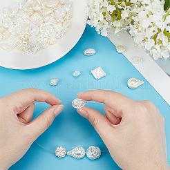 72Pcs 18 Style Opaque Acrylic Beads&nbsp;OACR-GA0001-02
