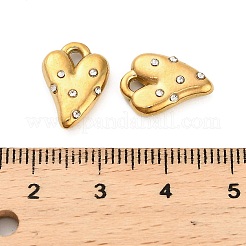 304 Stainless Steel Rhinestone Pendant&nbsp;X-STAS-U047-20G