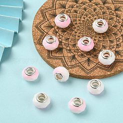 Glass European Beads&nbsp;GPDL-YW0001-02C