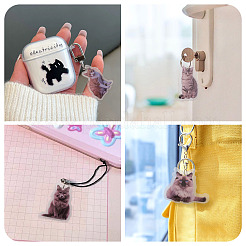 10Pcs 5 Styles Printed Acrylic Pendants&nbsp;OACR-TA0004-13