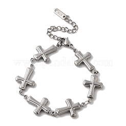 304 Stainless Steel Link Bracelets for Women&nbsp;LS-BJEW-Q041-01B-P