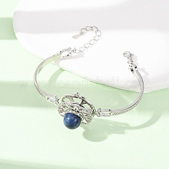 Rotating Sun Natural Lapis Lazuli Link Bracelets&nbsp;GG-CBA0251-11P-12