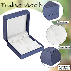 1Pc PU Leather Jewelry Boxes&nbsp;CON-CL0001-17