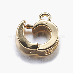 Brass Micro Pave Cubic Zirconia Enhancer Shortener Bails&nbsp;X-ZIRC-A008-10-01G