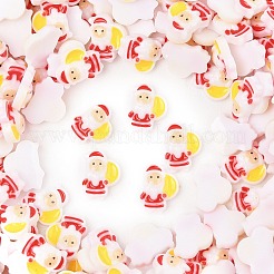 Christmas Theme Luminous Resin Cabochons&nbsp;RESI-U003-02C