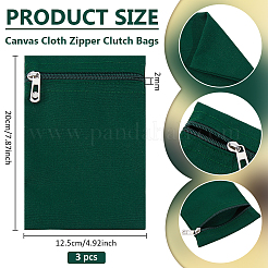 Canvas Cloth Zipper Bags&nbsp;ABAG-WH0077-09B-07