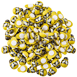 60Pcs Self-adhesion Maple Wood Cabochons&nbsp;WOOD-CP0001-21A