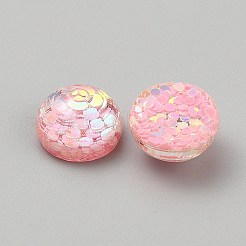 Transparent Resin Cabochons&nbsp;RESI-WH0038-47F