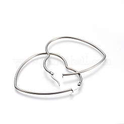 Tarnish Resistant 201 Stainless Steel Hoop Earrings&nbsp;EJEW-A052-11B