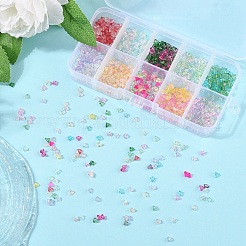 1370Pcs 10 Colors Transparent Glass Beads&nbsp;GLAA-YW0004-58