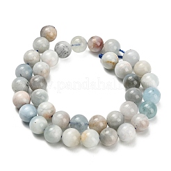 Natural Aquamarine Beads Strands&nbsp;G-F591-29A-10mm-03