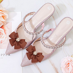 Polyester Bowknot Shoe Decorations&nbsp;FIND-GO0001-52B