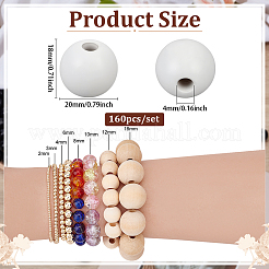 Natural Wood Beads&nbsp;WOOD-PH0003-56B-01