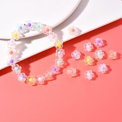 60pcs 6 Colors Transparent Acrylic Beads&nbsp;TACR-CC0001-01
