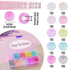 150G 10 Colors Drawbench Style Glass Seed Beads&nbsp;SEED-TA0001-68