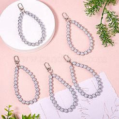 5Pcs Plastic Round Beaded Pendant Decoration&nbsp;HJEW-TAC0059