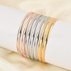 Fashion 201 Stainless Steel Bangle Sets&nbsp;X-BJEW-L664-024D-M-1