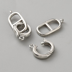 Brass Fold Over Clasps&nbsp;KK-WH0044-225P