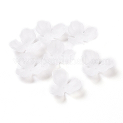 3-Petal Transparent Acrylic Bead Caps&nbsp;OACR-A017-11