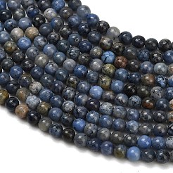 Natural Dumortierite Beads Strands&nbsp;G-Z116-A26-2mm