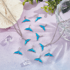 Platinum Alloy Enamel Pendants&nbsp;ENAM-DC0001-10