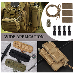 Rubber National Flag Strap. Multi-Functional Outdoor Tactical Vest Backpack Accessories&nbsp;AJEW-OC0014-97A