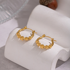 European Style Star 304 Stainless Steel Hoop Earrings&nbsp;IU1810