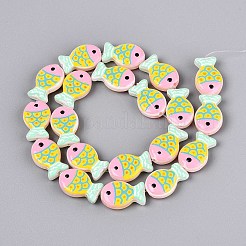 Dyed & Heated Glass Enamel Beads&nbsp;GLAA-T023-45C