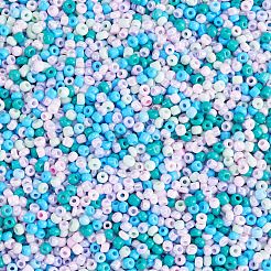 Opaque Glass Round Seed Beads&nbsp;GLAA-TAC0025-07A-01