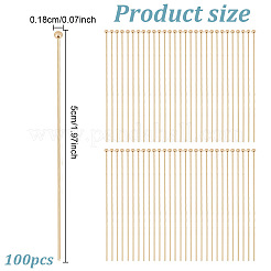 100Pcs Brass Ball Head Pins&nbsp;KK-AN0001-02