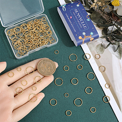 4 Styles Brass Jump Rings&nbsp;KK-SC0005-49G