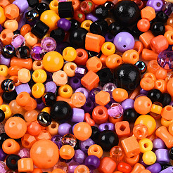 Halloween Theme Glass Seed Beads&nbsp;SEED-N007-13J