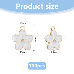 100Pcs Alloy Enamel Pendants&nbsp;ENAM-DC0002-21