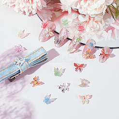 120Pcs 12 Colors Butterfly Resin Nail Art Cabochons&nbsp;MRMJ-HY0001-39