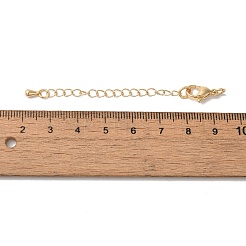 Rack Plating Brass Ends with Chain and Clasps&nbsp;KK-F873-01LG-01