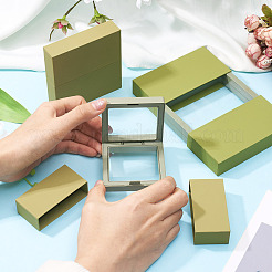 3 Bags 3 Styles Square Transparent PE Thin Film Suspension Jewelry Display Box&nbsp;CON-TA0001-38A