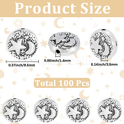 100Pcs Tibetan Style Alloy Beads&nbsp;FIND-SC0021-64
