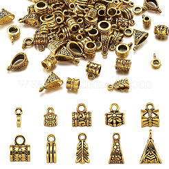 Tibetan Style Alloy Tube Bails&nbsp;TIBE-TA0001-17